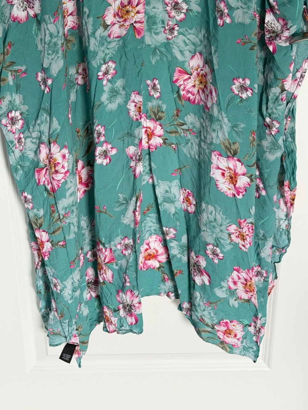Torrid Women's Sage Green Floral Gauze Kimono Cover Up 00/0 - 39729 - Picture 11 of 16
